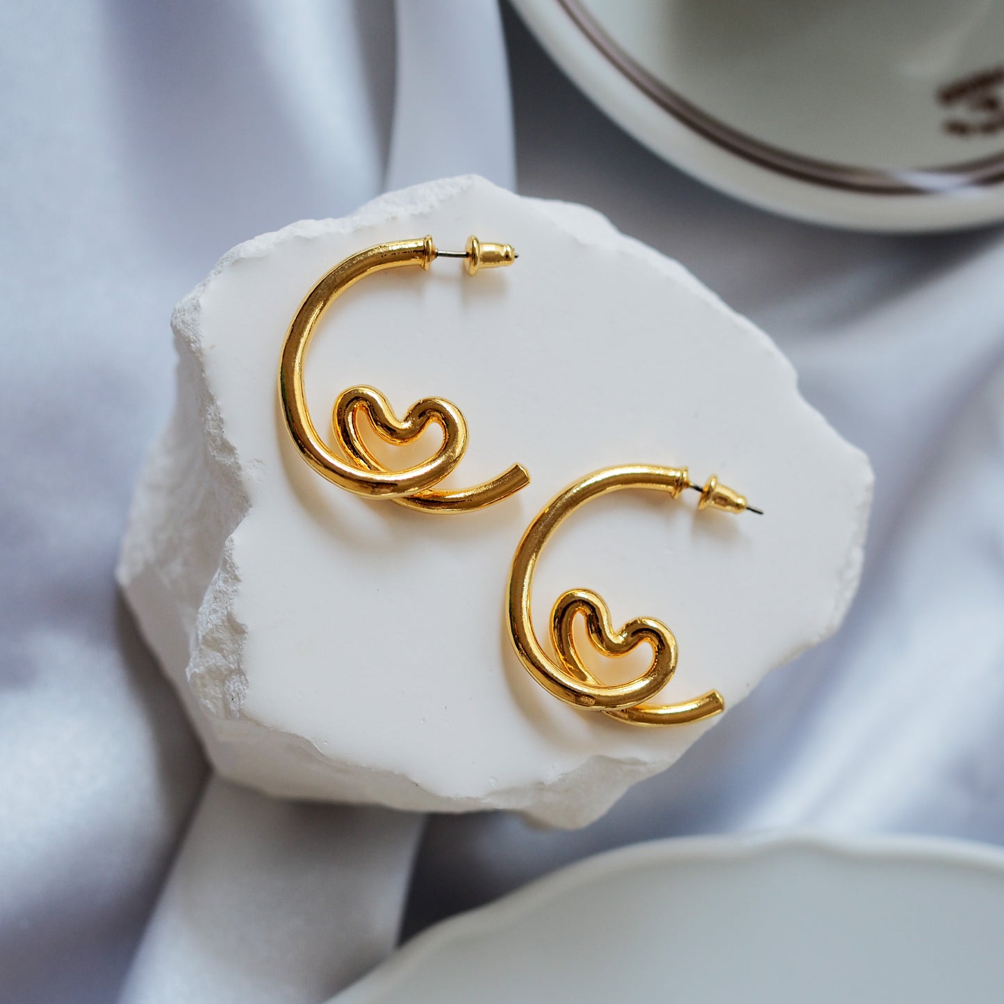 Hoop Heart Pierce/Earrings
