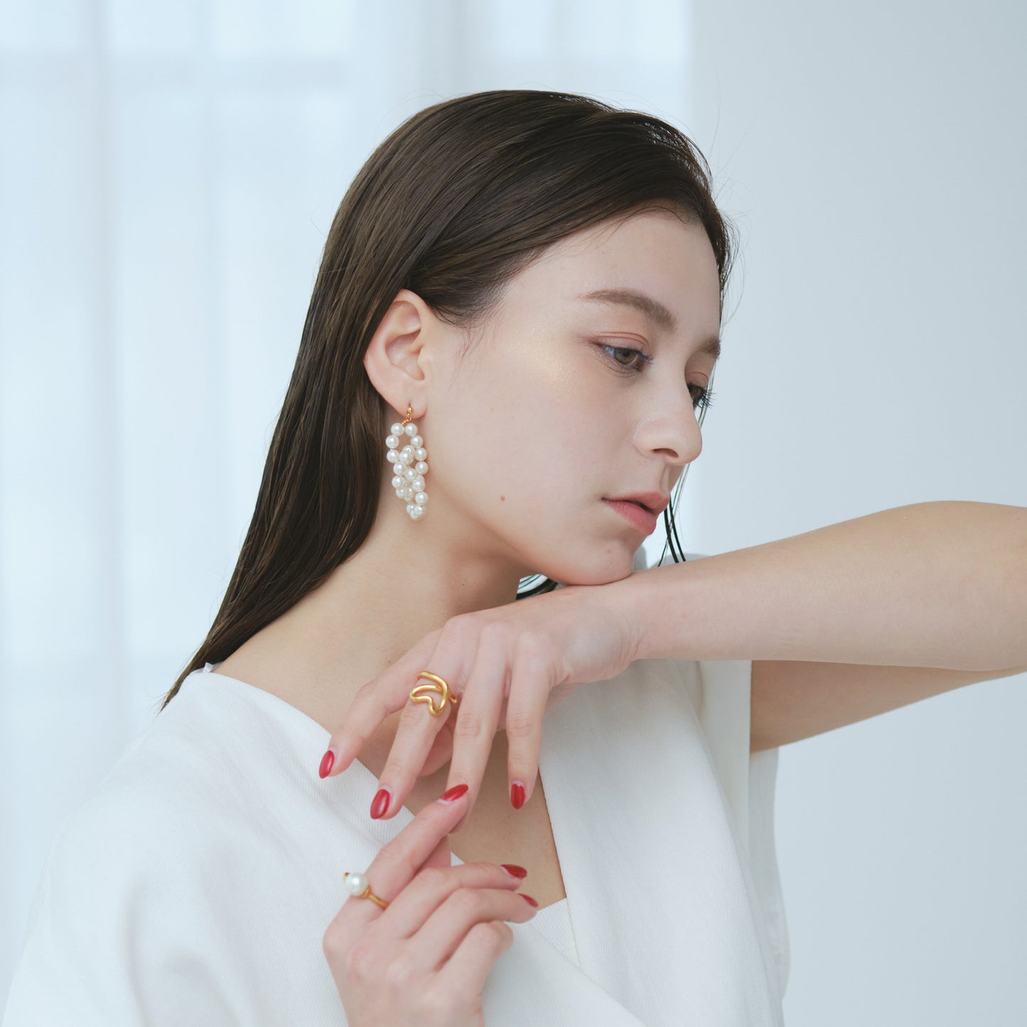 Pearl Whipped Cream Piercing/Earrings