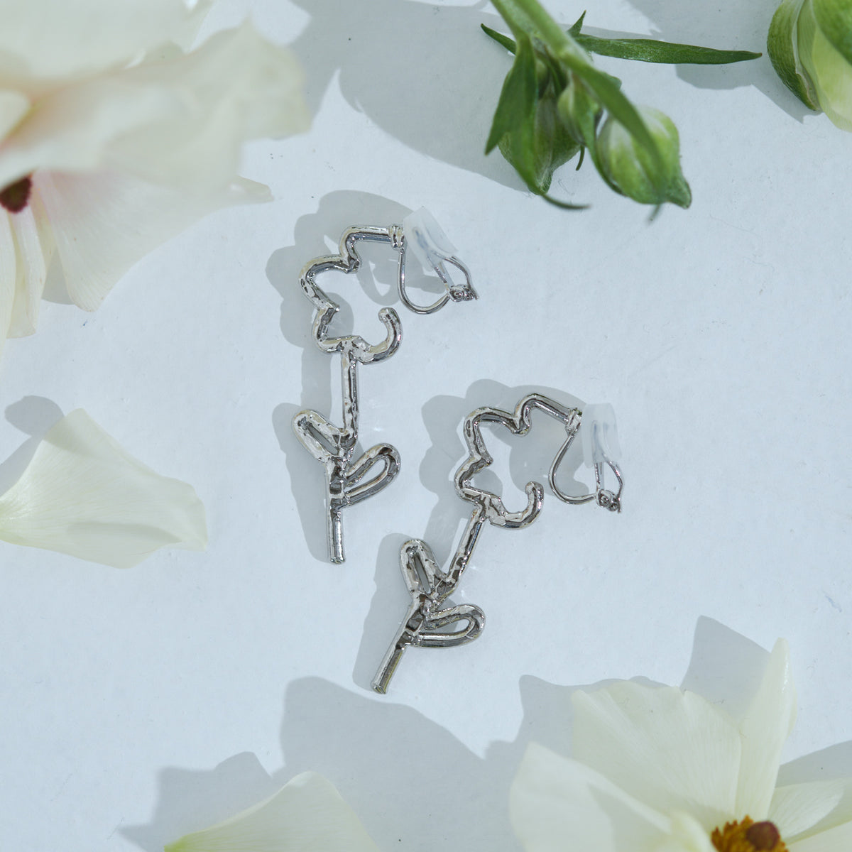 Tube Flower Pierce/Earrings