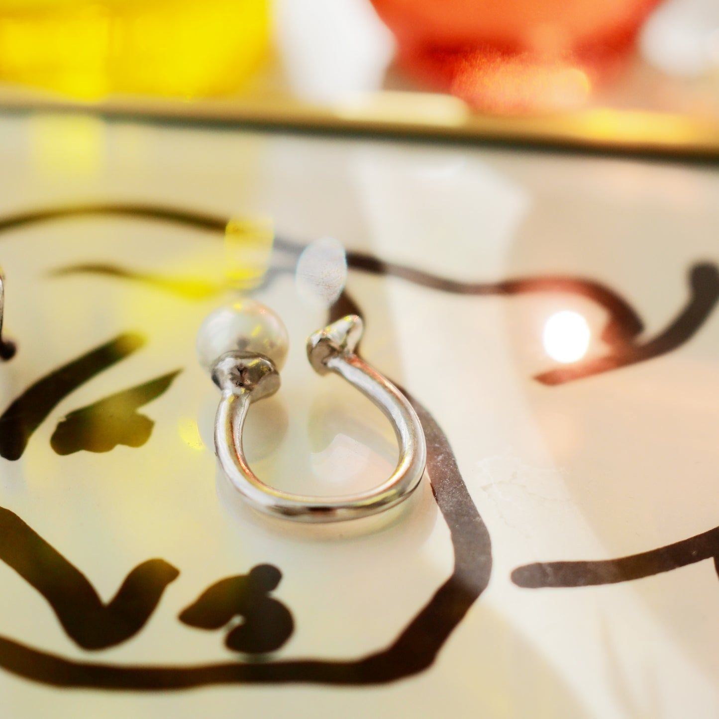 Pearl Heart Ring