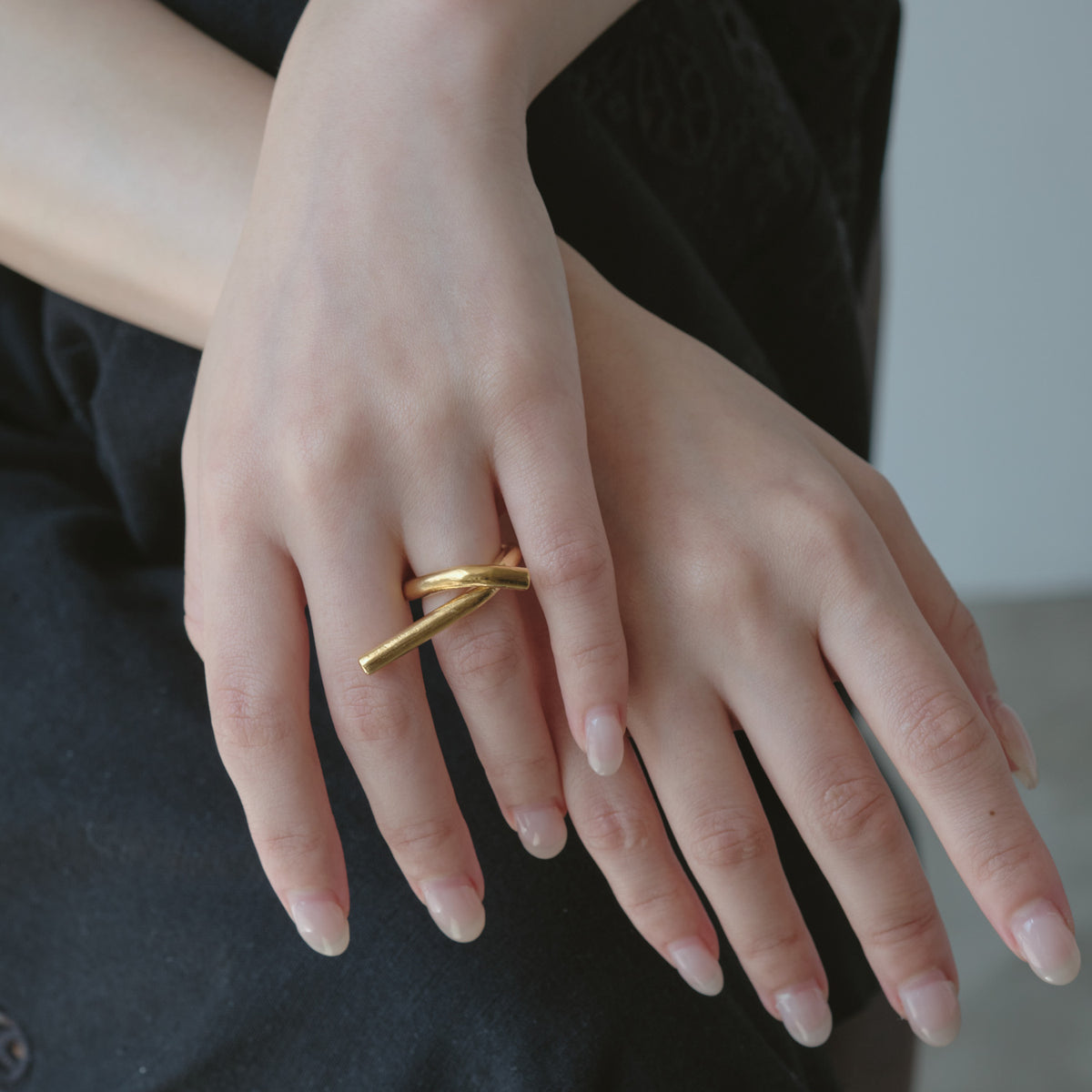 Ribboned Infinity Ring