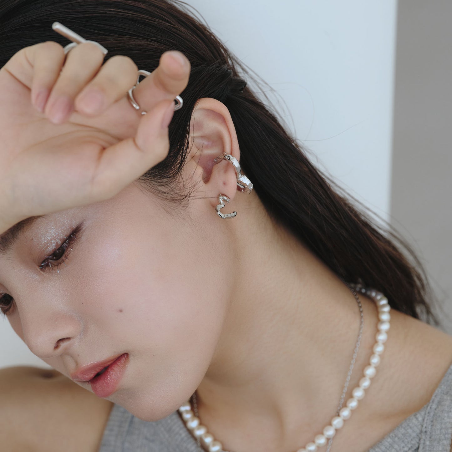 Almost Heart Ear Cuff