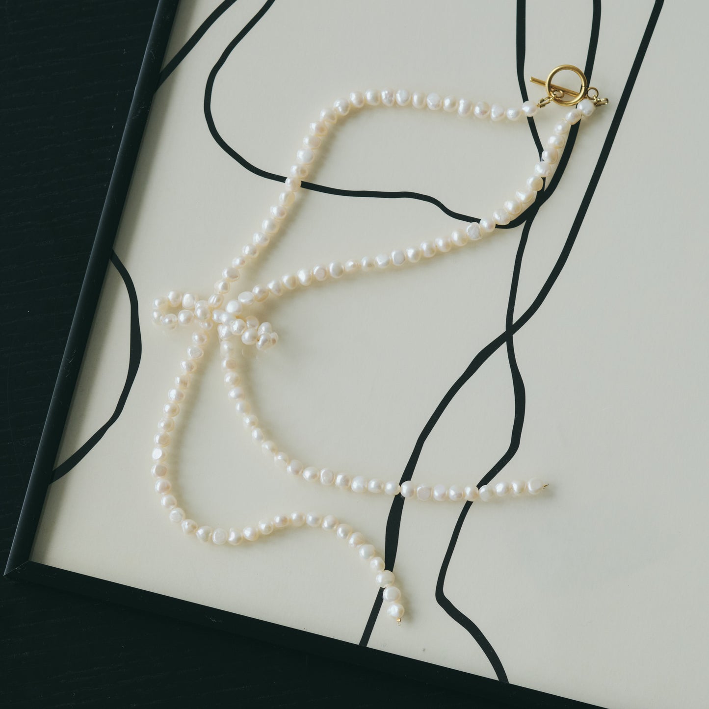 Pearl Bow Necklace