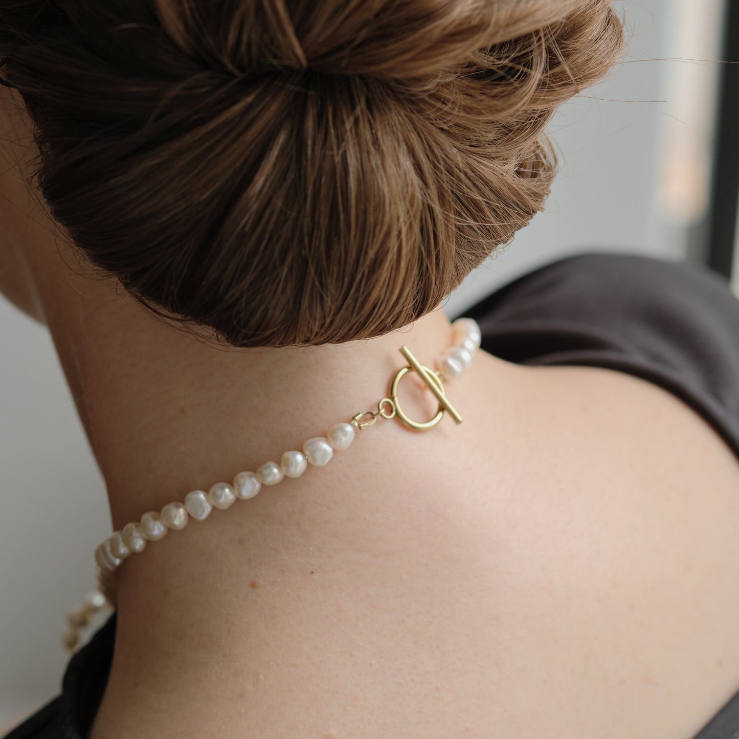 Pearl Bow Necklace