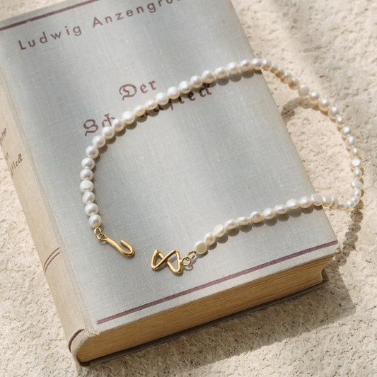 Ribboned Infinity Necklace