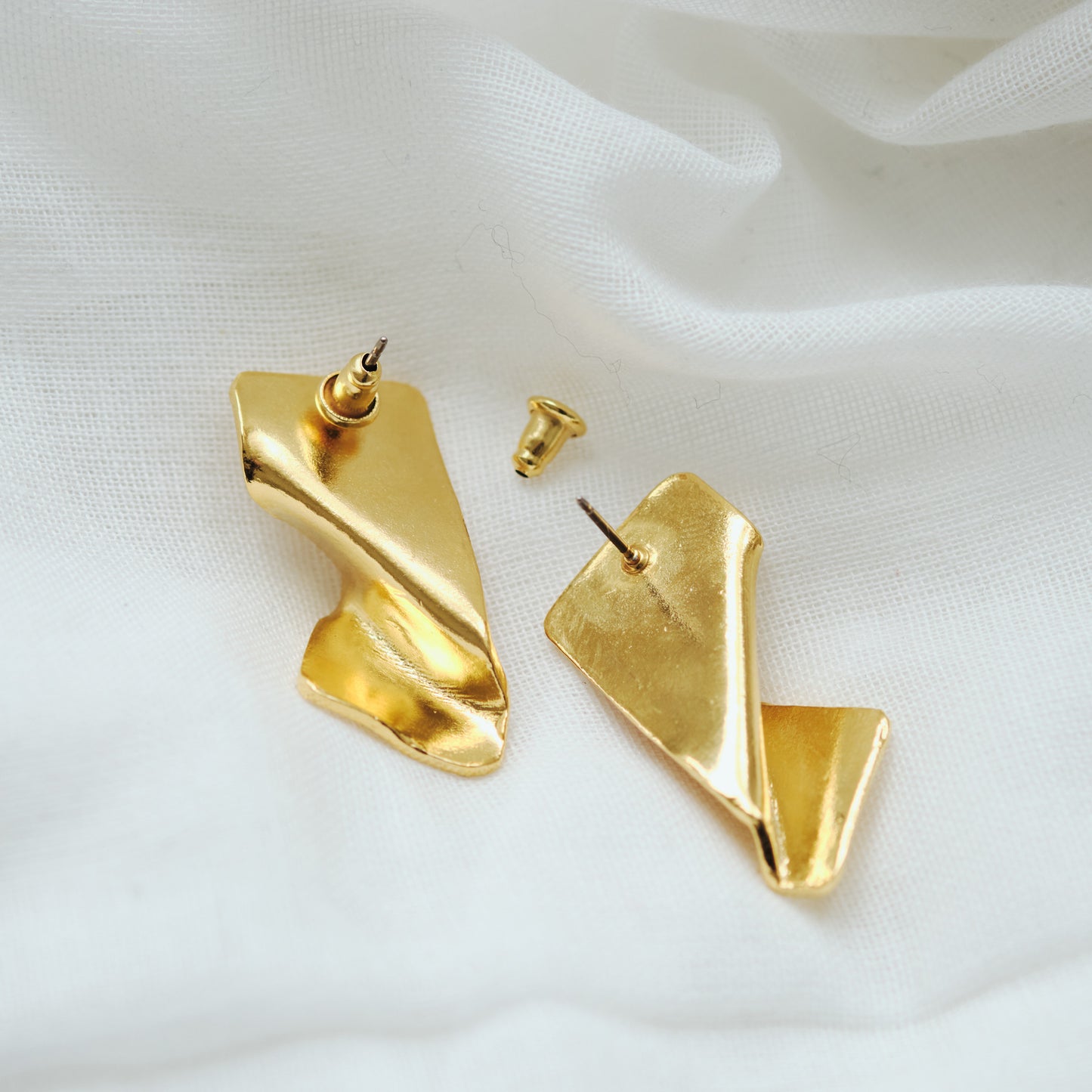 Fold Studs/Clip-on Earrings