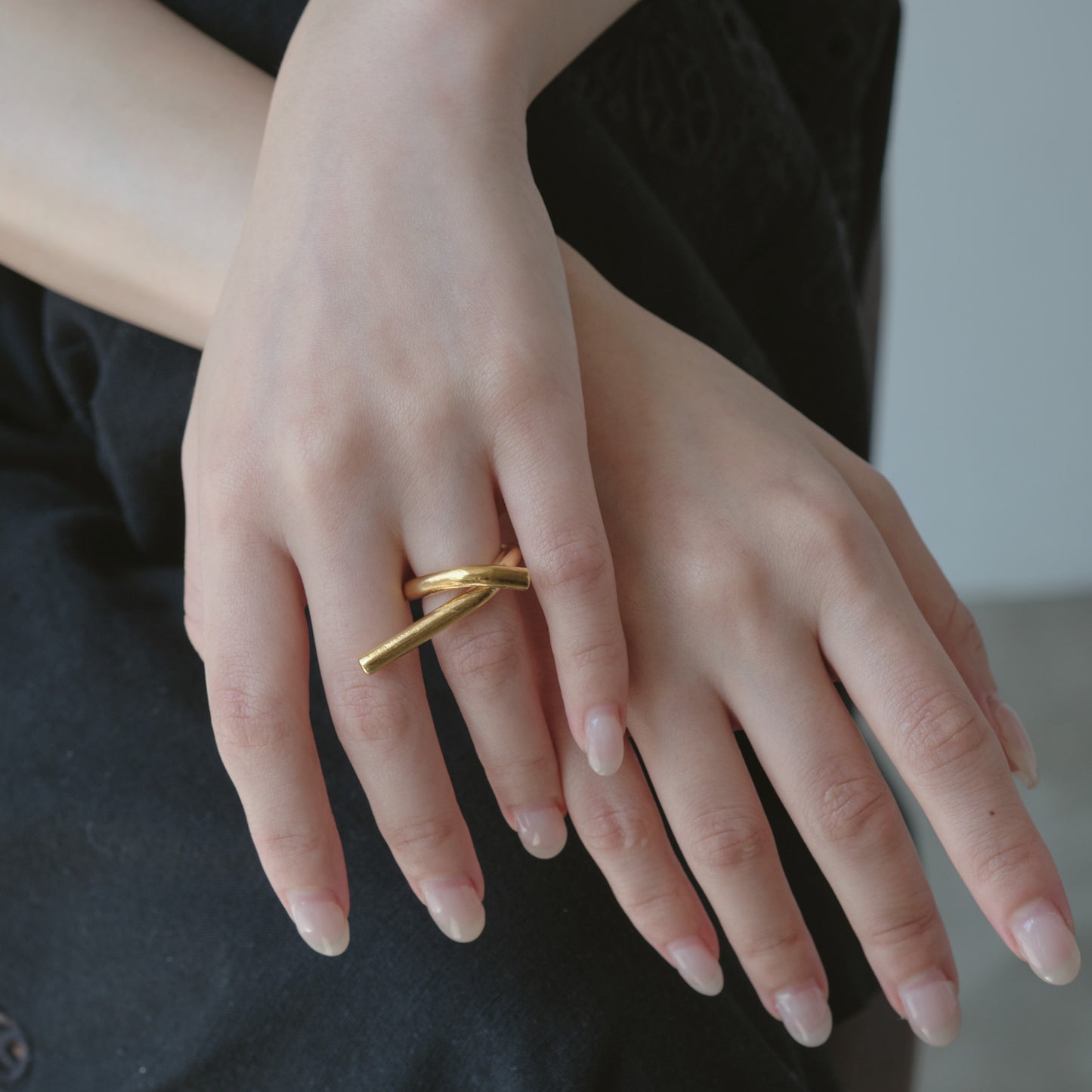 Ribboned Infinity Ring